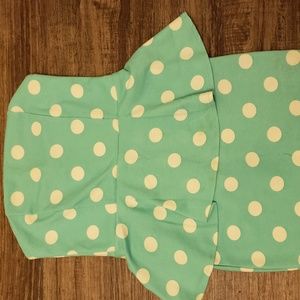 Peplum Mini Polka Dot Dress